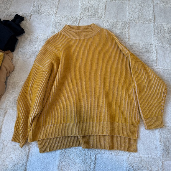 Topshop Sweaters - Topshop Mustard Cowl Neck Sweater